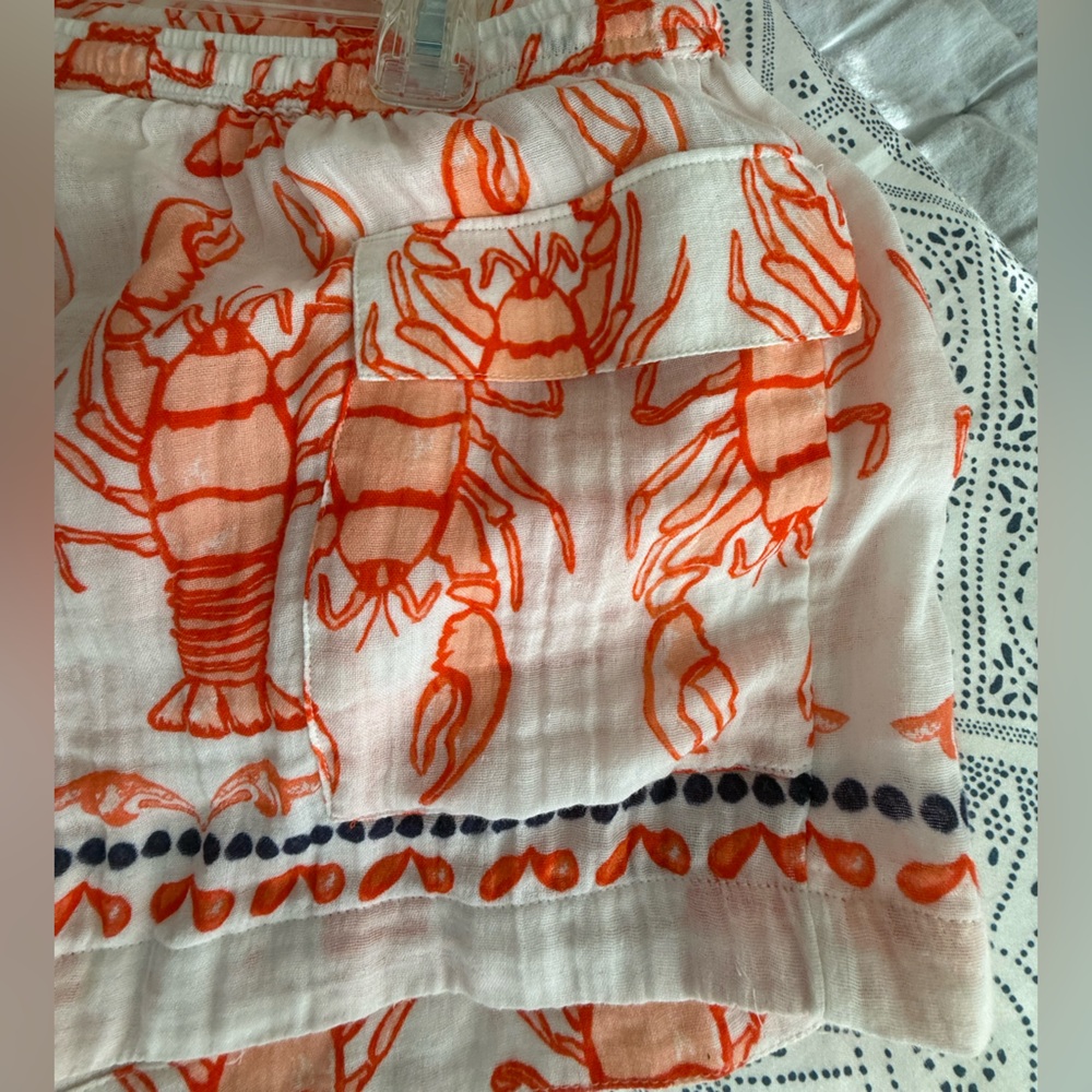 Anthropologie NWT 2 pc set Women’s L Sleepwear/Loungewear in cute Lobster Print - Picture 4 of 8